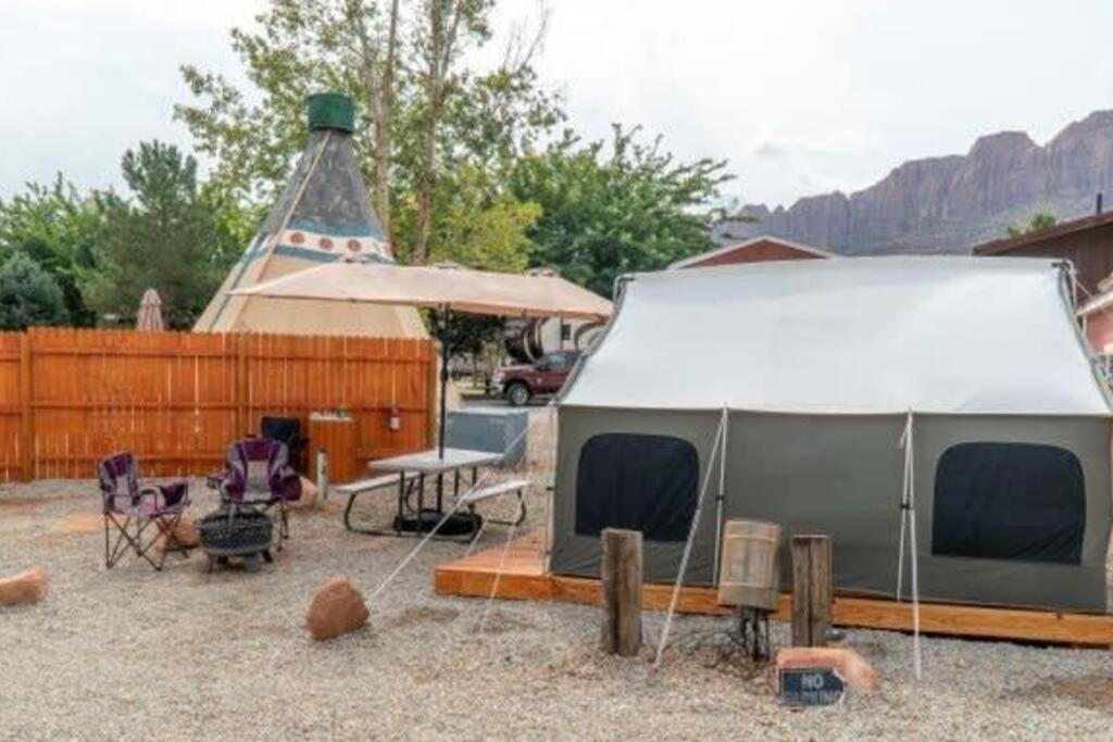 Moab Rv Resort Glamping Setup Tent In Rv Park #4 Ok-T4 Buitenkant foto